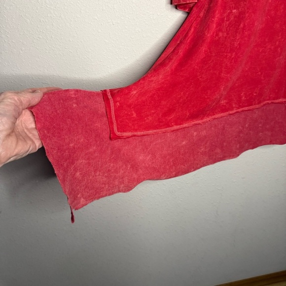 Liberty Wear Tunic Embellished Steer USA Sturgis Red Asymmetrical Women’s Size L - Picture 4 of 13